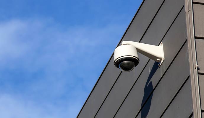 Exterior surveillance camera