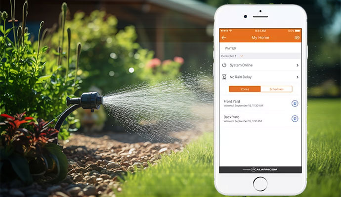 irrigation system controlled by smartphone