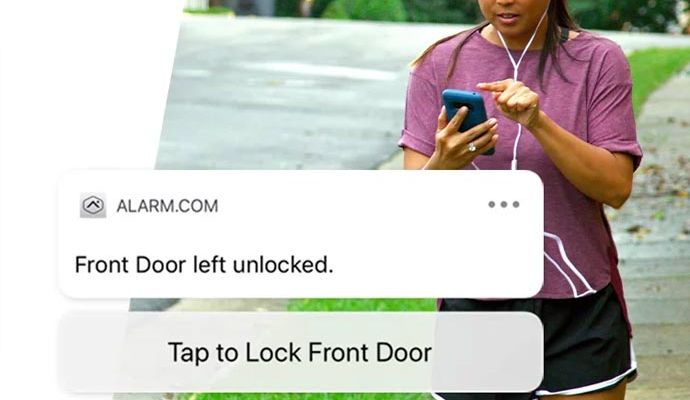Smart lock notification on phone