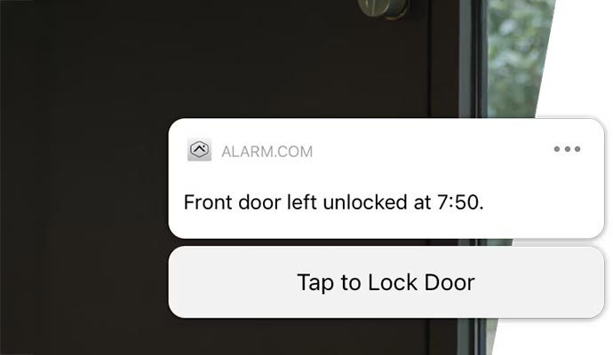 Smart notification system instantly alerting user on mobile device