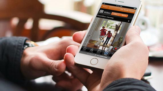 installed video camera