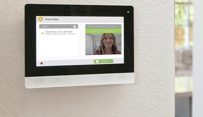 2 way communication using smart security panel