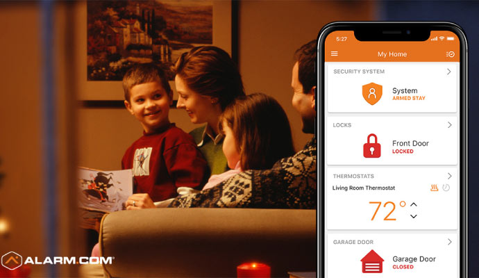 A home security control app