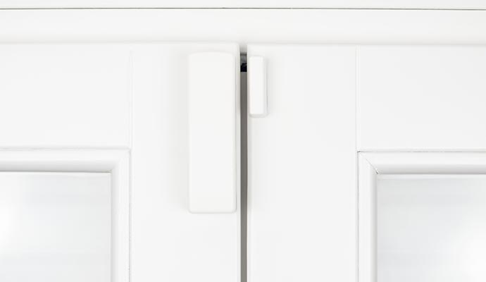 Installed door sensor