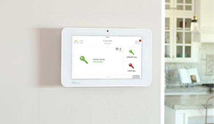 Interactive panel security system