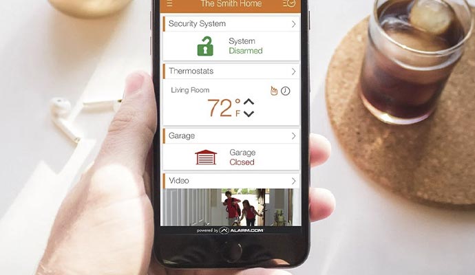 smart app controlled security system