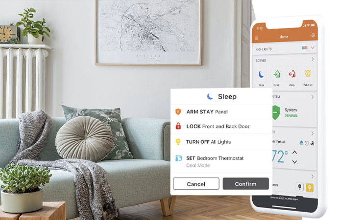 Home security smart app solutions