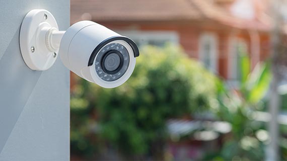 panaromic camera outside of house