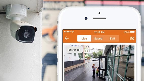 smart app for floodlight camera monitoring