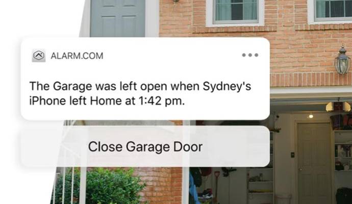 Smart garage door opener demonstration