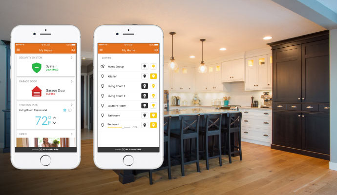Smart home automation app kitchen lighting