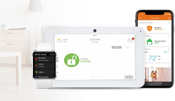 Smart home security app demostration Smart home security app demostration